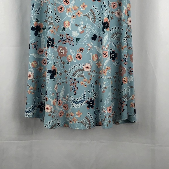 Tres Bien floral knit short sleeve trapeze dress M - Picture 6 of 10